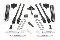 Fabtech 17-19 Ford F250/350 4WD Gas 6in 4 Link System w/Perf. Shocks
