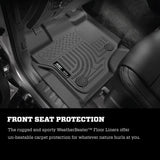 Husky Liners 17-19 Ford F250 Super Duty CC w/Storage Box Front & 2nd Seat Weatherbeater Floor Liners