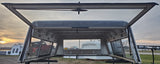 Used Swiss 8' Cab High L/D Aluminum Truck Cap- 99-07 Ford F250/F350/F450 (22C)
