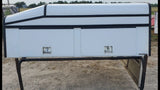Used Swiss HDU contractor 23"-30" wedge Truck Cap Topper for 20-25 Chevy Silverado/Sierra HD 6.7' (EZ25C)