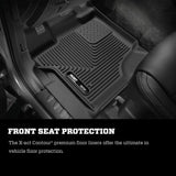 Husky Liners 15-22 Ford F-150 SuperCrew Cab X-Act Contour Front & 2nd Row Seat Floor Liners - Black
