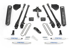 Fabtech 17-21 Ford F250/350 4WD Gas 4in 4 Link System w/Perf. Shocks