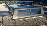 Cab High fiberglass truck cap for sale. Fits short bed mini truck 75.5 long 62 inches wide EZ27A