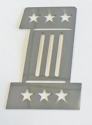 Stainless Steel Decal - #1 Emblem - EZ Wheeler