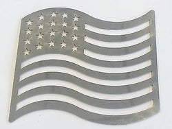 Stainless Steel Decal - American Flag - EZ Wheeler