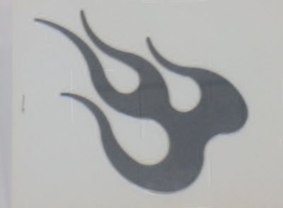 Stainless Steel Decal - Flames Emblem - EZ Wheeler