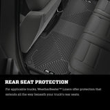 Husky Liners 2019 Ram 1500 CC WeatherBeater 2nd Seat Floor Liners Black (W/O Factory Storage Box)