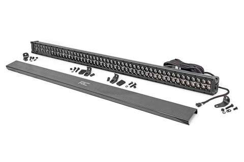 Rough Country Black Series LED Light - 50 Inch - Dual Row - Amber DRL