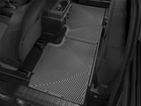 WeatherTech 2015+ Ford F-150 SuperCab Rear Rubber Mats - Black (W358)
