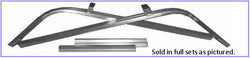 Adjustable Ladder/Boat Racks for Aluminum Truck Caps - Mill Finish (Silver) 1x1 (BR-M1X1)
