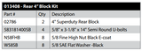 BDS Suspension - 2011-15 F250 4in Rear Block Kit