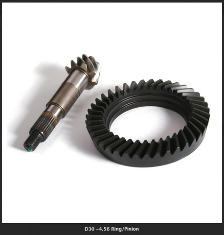 Ring and Pinion Gear Set, For Dana 30, 4.56 Ratio (30D/456T)