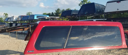 Used Century 6.5' Red Cab High Fiberglass Truck Cap Topper- 97-03 Ford F-150 6.5' Short Bed (SOLD)