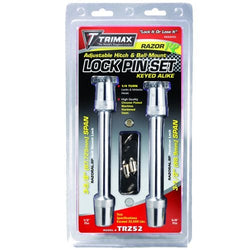 Razor RP Adjustable Hitch & Ball Mount Keyed-Alike Lock Set- Silver (TRZ52)