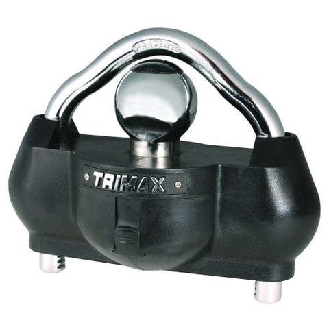 Trimax UMAX100 Premium Universal 'Solid Hardened Steel' Trailer Lock (fits all couplers)