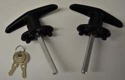 Tite-Lok - Double Rear Hatch Metal T-handle Lock - Bundle (left and right) - EZ Wheeler