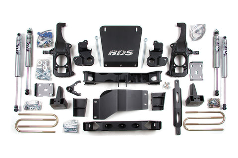 BDS Suspension - 6-1/2" Suspension Lift Kit - 11-17 Chevrolet/GMC 2500/3500 - EZ Wheeler