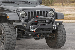 Rough Country - Jeep Full Width Front LED Winch Bumper (07-18 Wrangler JK)(10596)