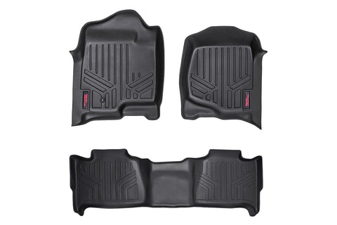 Rough Country Floor Mats - FR & RR - Chevy GMC Tahoe Yukon 2WD 4WD (2007-2014)